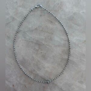 Smoky quartz hand beaded necklace